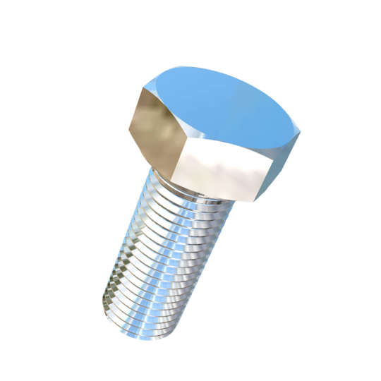 Titanium 1-1/4-7 X 3-1/8 inch UNC Allied Titanium Hex Head Bolt (No Dimple)