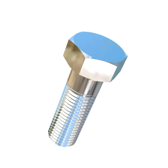 Titanium 1-1/4-7 X 3-3/4 inch UNC Allied Titanium Hex Head Bolt (No Dimple)