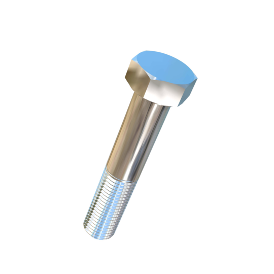 Titanium 1-1/4-7 X 6-1/2 inch UNC Allied Titanium Hex Head Bolt (No Dimple)
