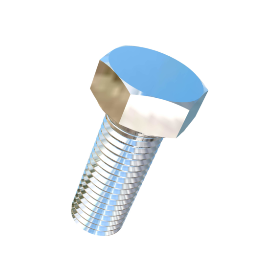 Titanium 1-1/8-7 X 2-7/8 inch UNC Allied Titanium Hex Head Bolt (No Dimple)