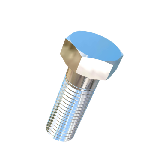 Titanium 1-1/8-7 X 3-1/4 inch UNC Allied Titanium Hex Head Bolt (No Dimple)