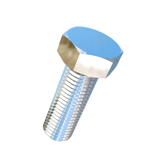Titanium 1-1/8-7 X 3-1/4 inch UNC Fully Threaded Allied Titanium Hex Head Bolt (No Dimple)