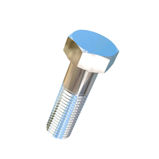 Titanium 1-1/8-7 X 3-7/8 inch UNC Allied Titanium Hex Head Bolt (No Dimple)