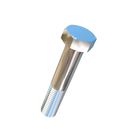 Titanium 1-1/8-7 X 5-3/4 inch UNC Allied Titanium Hex Head Bolt (No Dimple)