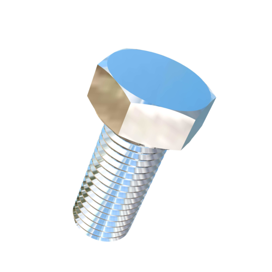 Titanium 1-8 X 2-1/4 inch UNC Fully Threaded Allied Titanium Hex Head Bolt (No Dimple)