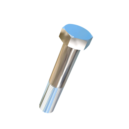 Titanium 2-1/4-4.5 X 11-3/4 inch UNC Allied Titanium Hex Head Bolt (No Dimple)