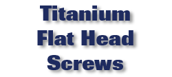 Titanium Flat Head Screws
