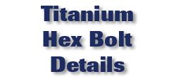 Titanium Hex Bolt Details