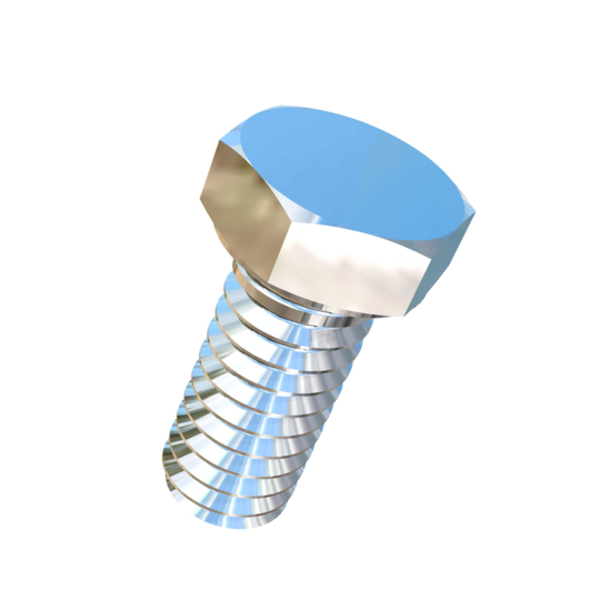 Titanium #12-24 X 1/2 inch UNC Allied Titanium Hex Head Bolt (No Dimple)