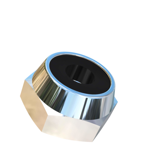 Titanium #4-48 UNF Allied Titanium Hex Nylock Nut