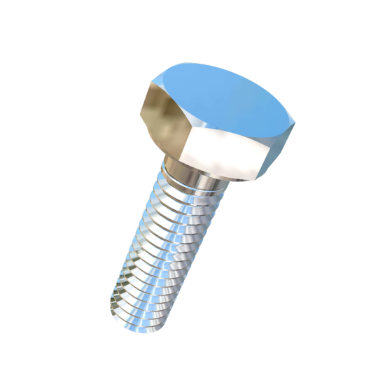 Titanium #6-40 X 1/2 inch UNF Allied Titanium Hex Head Bolt (No Dimple)