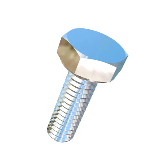 Titanium #6-40 X 7/16 inch UNF Allied Titanium Hex Head Bolt (No Dimple)