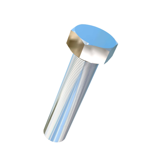Titanium 1-1/2-12 X 6-1/2 inch UNF Fully Threaded Allied Titanium Hex Head Bolt (No Dimple)