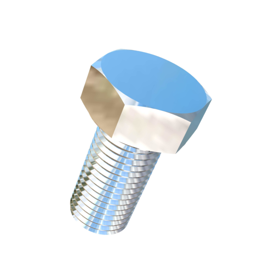Titanium 1-1/2-6 X 3 inch UNC Fully Threaded Allied Titanium Hex Head Bolt (No Dimple)
