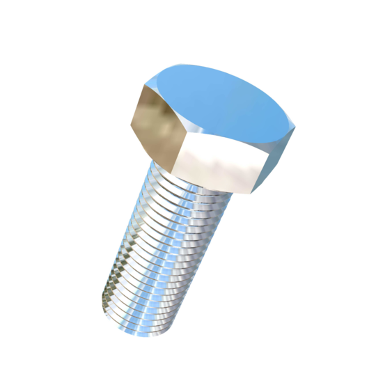 Titanium 1-1/2-6 X 4 inch UNC Fully Threaded Allied Titanium Hex Head Bolt (No Dimple)
