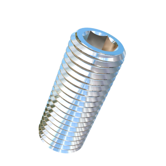 Titanium 1-8 X 2-1/2 inch UNC Allied Titanium Set Screw, Socket Drive with Cup Point