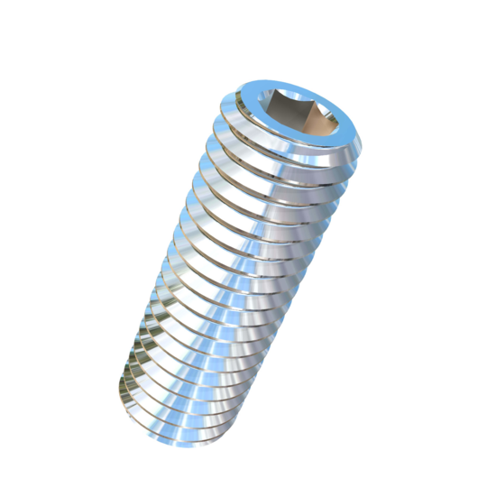 Titanium 1/2-13 X 1-1/2 inch UNC Allied Titanium Set Screw, Socket Drive with Cup Point