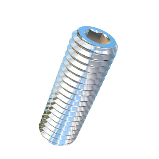 Titanium 1/2-13 X 1-1/2 inch UNC Allied Titanium Set Screw, Socket Drive with Flat Point