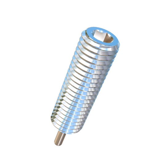 Titanium 1/4-20 X 1 inch UNC Allied Titanium Set Screw, Socket Drive with Half Dog Point