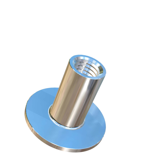 Titanium 1/4-28 UNF X 9/16 inch Allied Titanium Round Weld Nut