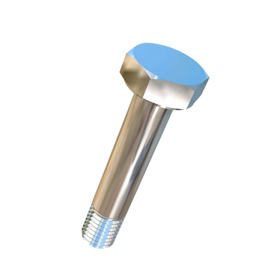 Titanium 1/4-28 X 1.3 UNF Allied Titanium Hex Head Bolt (No Dimple) with 0.3 inches of threads