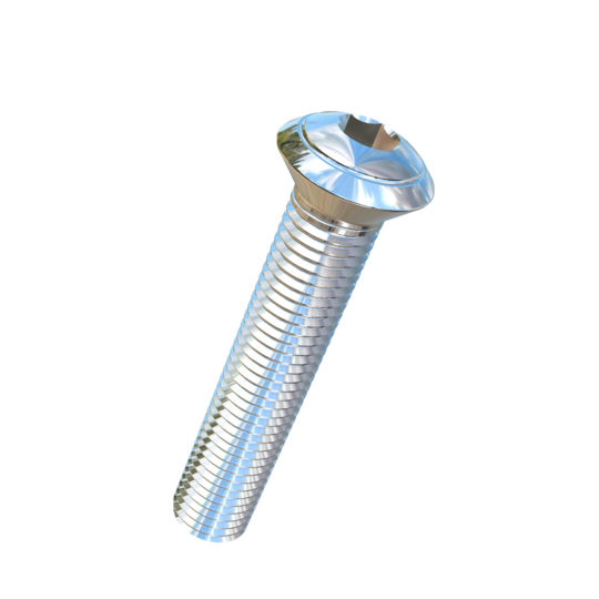 Titanium 3/4-10 X 4 UNC Oval Head, Socket Drive,  Allied Titanium Machine Screw