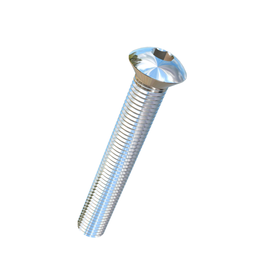 Titanium 3/4-10 X 5 UNC Oval Head, Socket Drive,  Allied Titanium Machine Screw