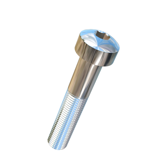 Titanium 3/8-24 X 2 UNF Fillister Head, Socket Drive,  Allied Titanium Cap Screw