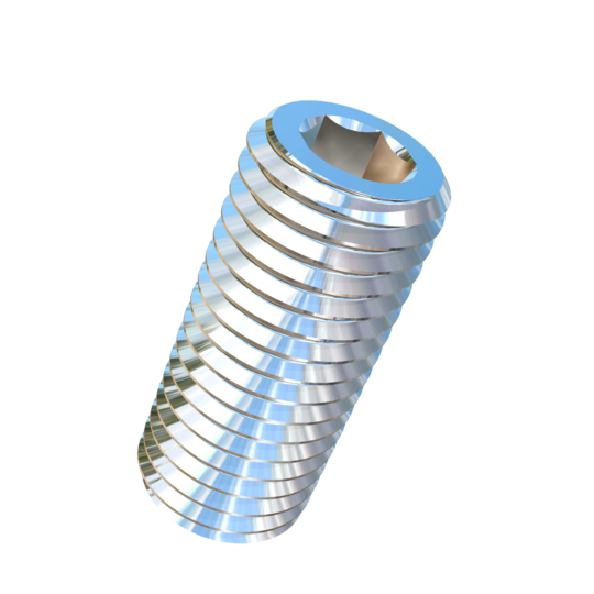 Titanium 5/16-24 X 3/4 inch UNF Allied Titanium Set Screw, Socket Drive with Cup Point