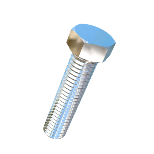 Titanium 7/16-14 X 1-7/8 inch UNC Fully Threaded Allied Titanium Hex Head Bolt (No Dimple)