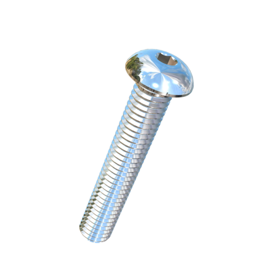 Titanium 7/16-14 X 2-1/2 UNC Button Head Socket Drive  Allied Titanium Machine Screw