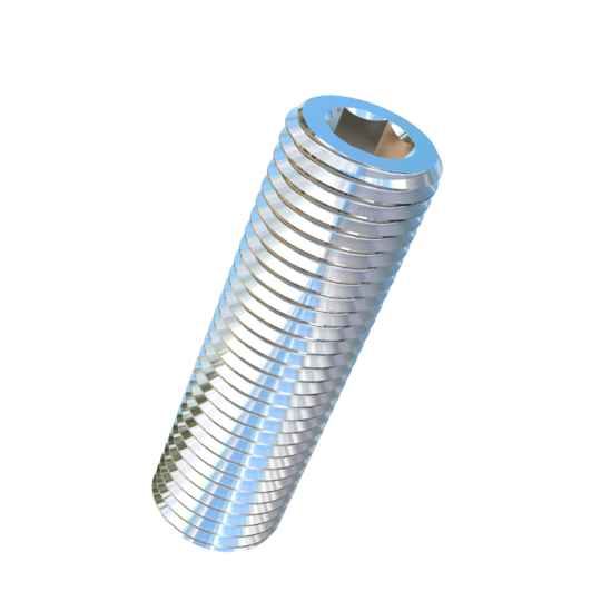 Titanium 7/16-20 X 1-1/2 inch UNF Allied Titanium Set Screw, Socket Drive with Cup Point