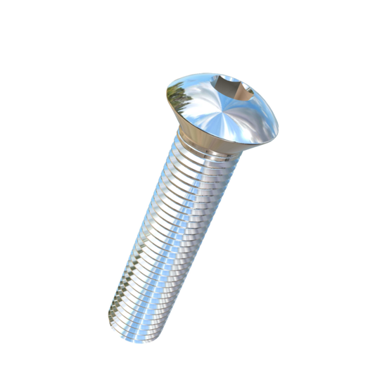 Titanium 7/8-9 X 4 UNC Oval Head, Socket Drive,  Allied Titanium Machine Screw