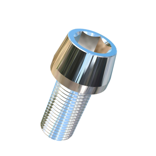 Titanium M12-1.25 Pitch X 25mm Allied Titanium Taper Head Socket Drive Machine Screw