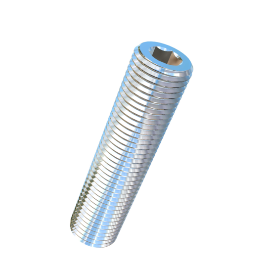 Titanium M12-1.25 Pitch X 50mm Allied Titanium Set Screw, Socket Drive with Cup Point