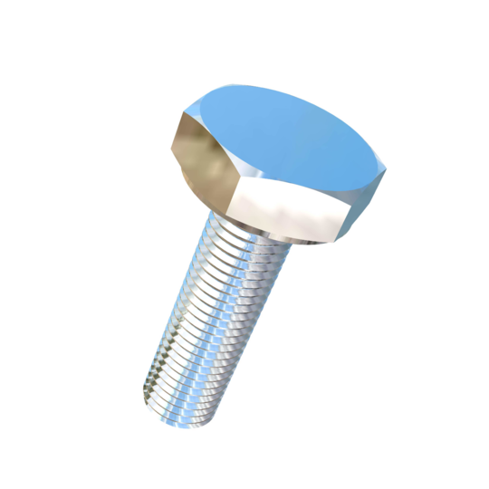 Titanium M2-0.25 Pitch X 7mm Allied Titanium Hex Head Bolt (No Dimple)