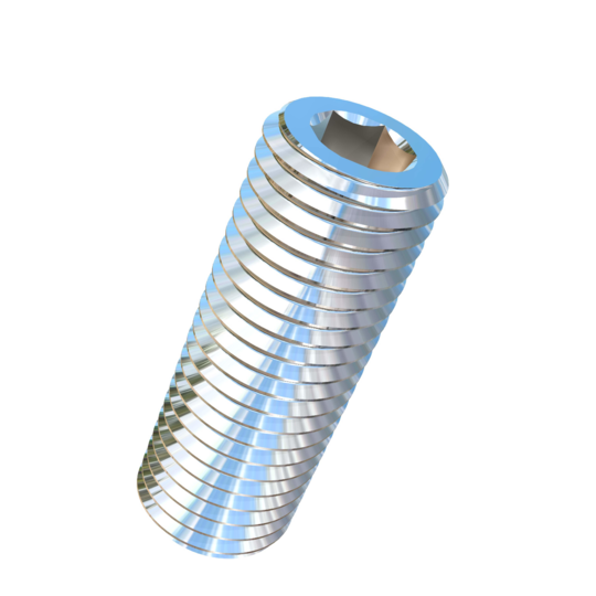 Titanium M20-2.5 Pitch X 55mm Allied Titanium Set Screw, Socket Drive with Flat Point