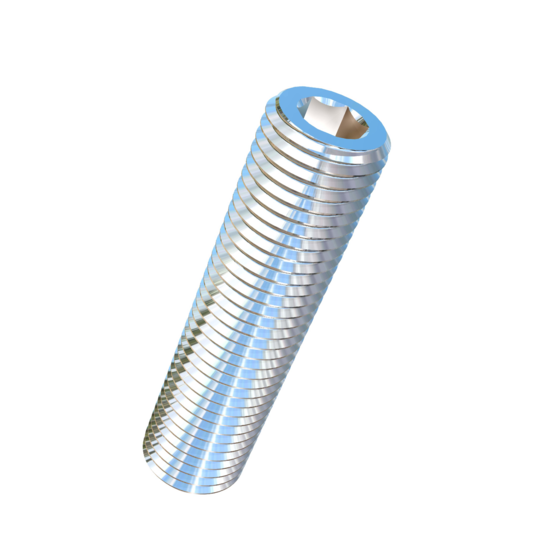 Titanium M3-0.35 Pitch X 12mm Allied Titanium Set Screw, Socket Drive with Flat Point