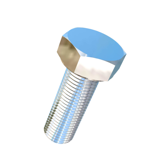 Titanium M7-0.75 Pitch X 20mm Allied Titanium Hex Head Bolt (No Dimple)