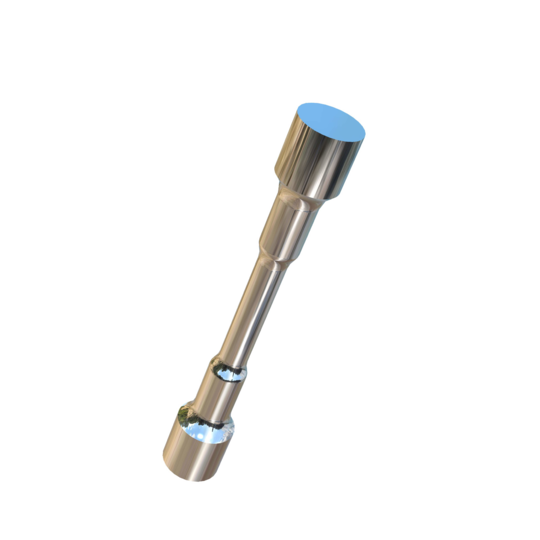 Titanium Tensile Test Sample, Cylindrical Dogbone, 0.25 inch D, 1 inch GL